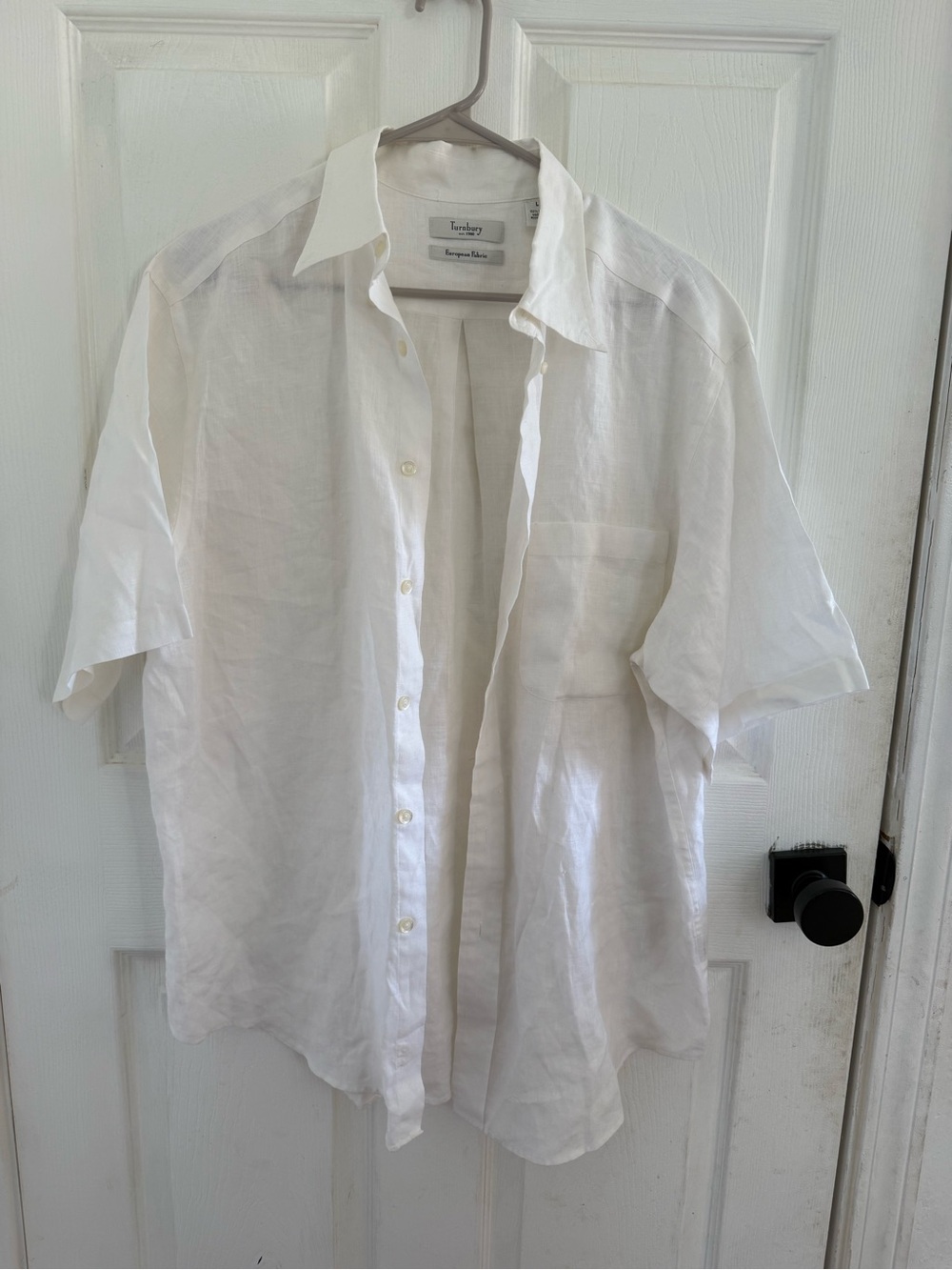 Turnbury 100% Linen Button-Up Shirt — Men’s L